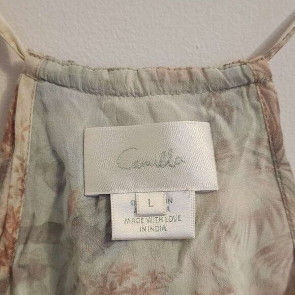 Camilla Electron Libre Back Overlay Top Size Large b177 - Picture 7 of 13